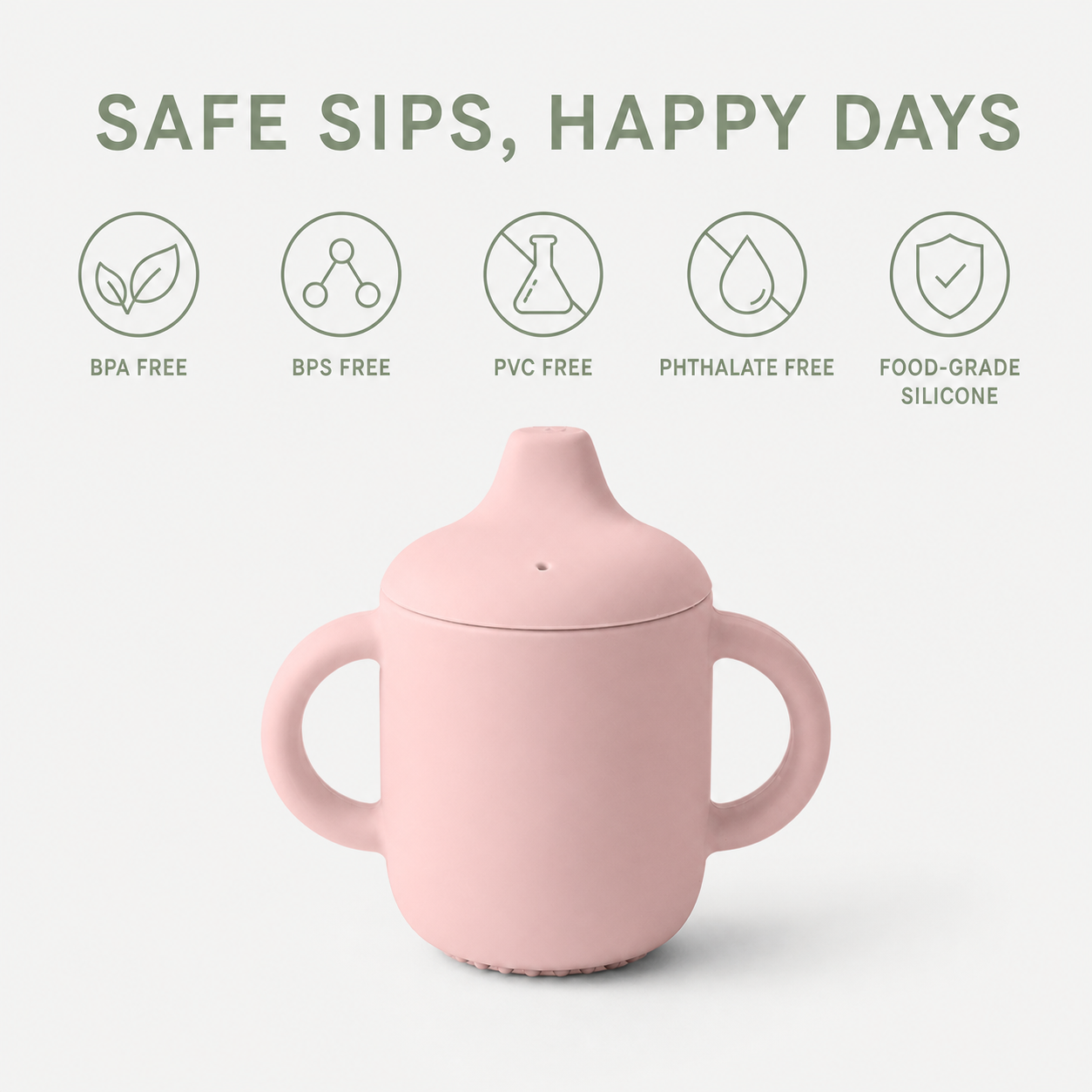Materials and safety features of the YumBella Silicone Training Cup – 180ml