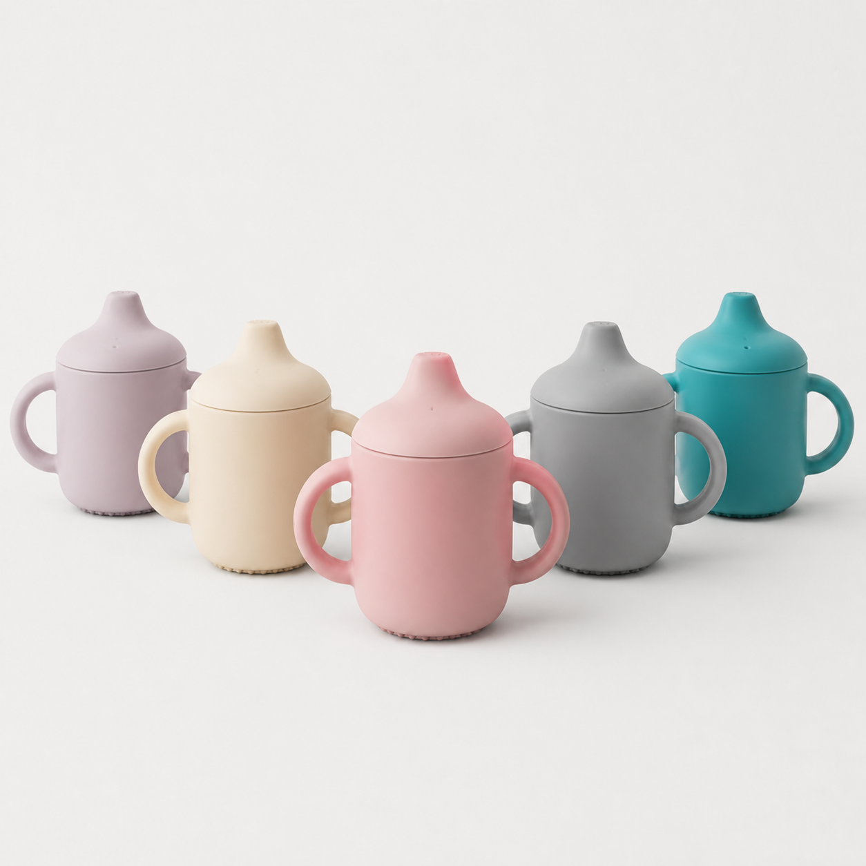 Available colours for the YumBella Silicone Training Cup – 180ml