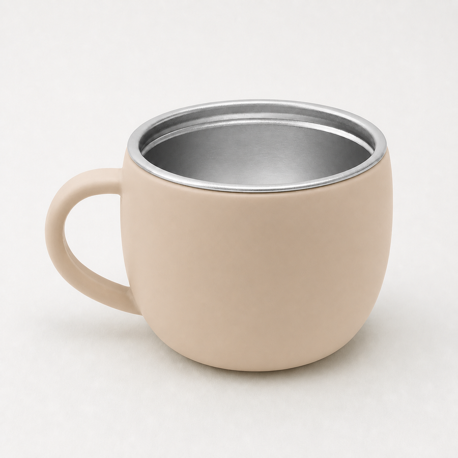 YumBella Stainless Steel Training Cup – 125ml in Beach Sand