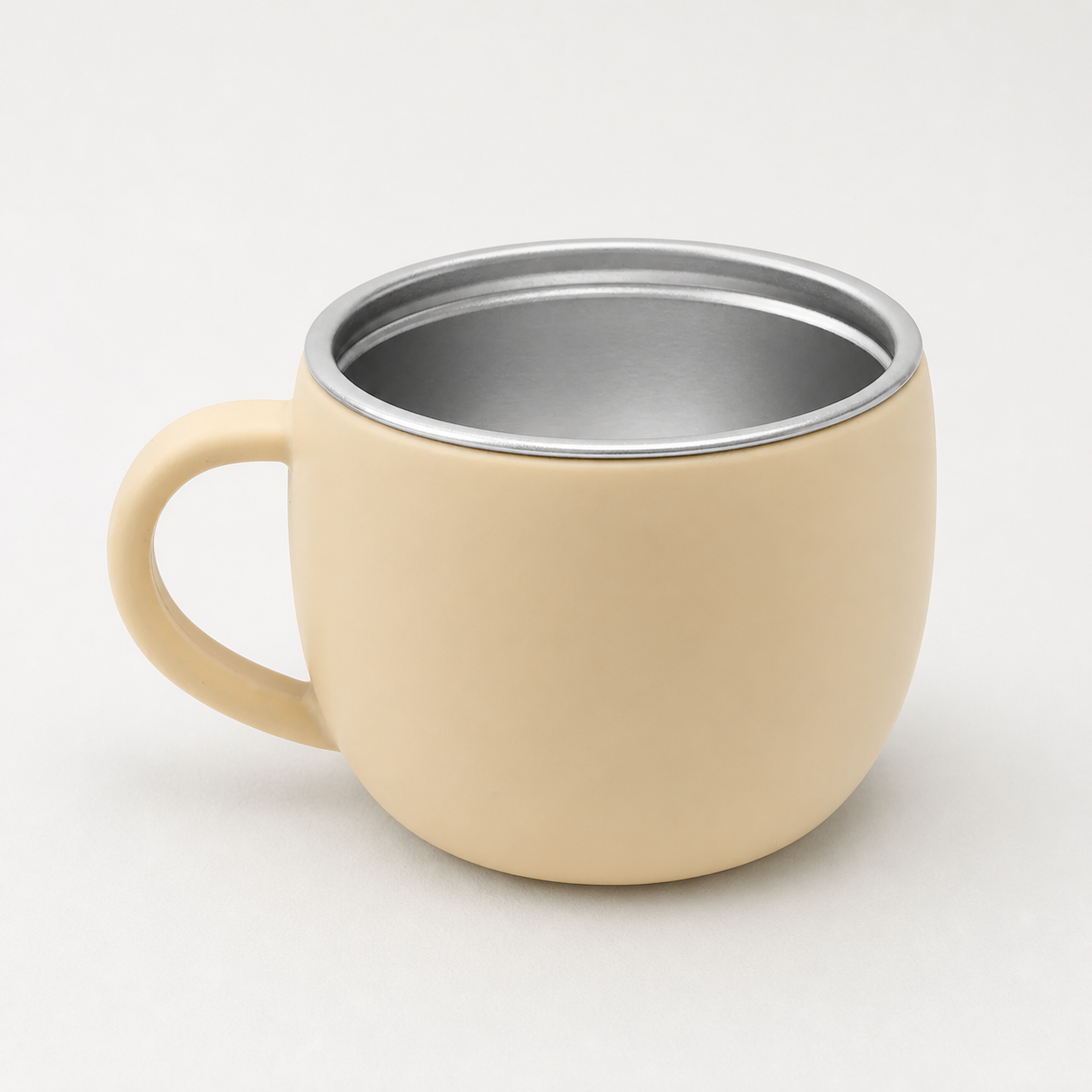 YumBella Stainless Steel Training Cup – 125ml in Butter Yellow