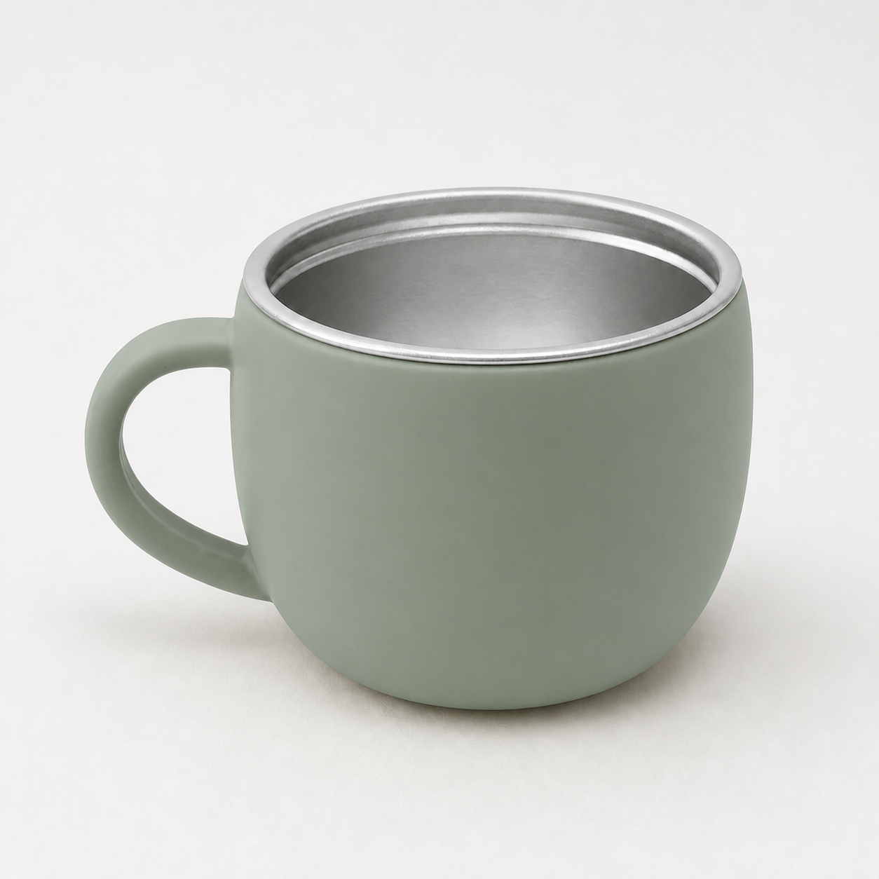 YumBella Stainless Steel Training Cup – 125ml in Sage Green