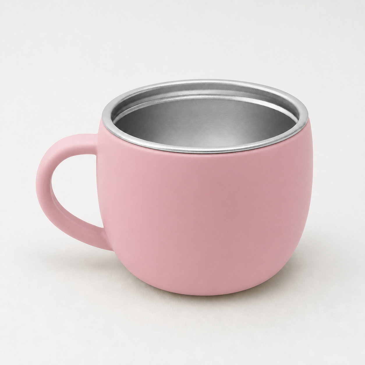 YumBella Stainless Steel Training Cup – 125ml in Powder Rose