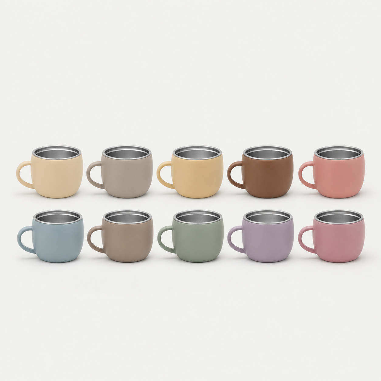 Available colours for the YumBella Stainless Steel Training Cup – 125ml