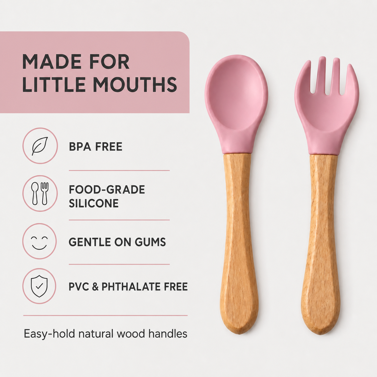 YumBella silicone spoon and fork set materials and safety information
