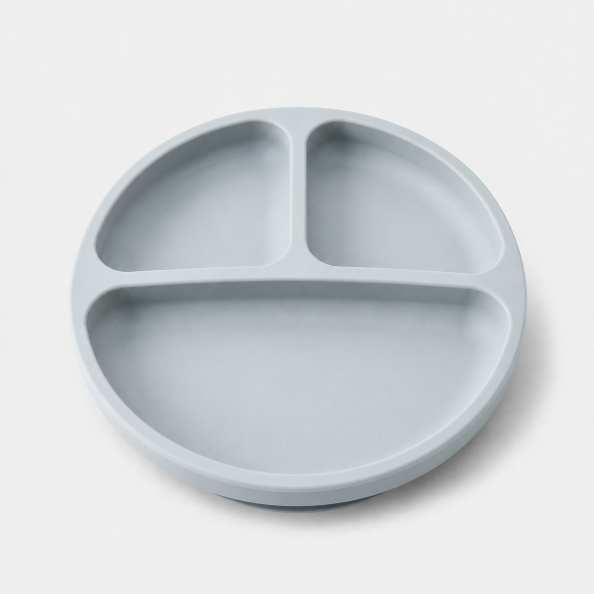 YumBella Silicone Suction Plate in Mist Blue