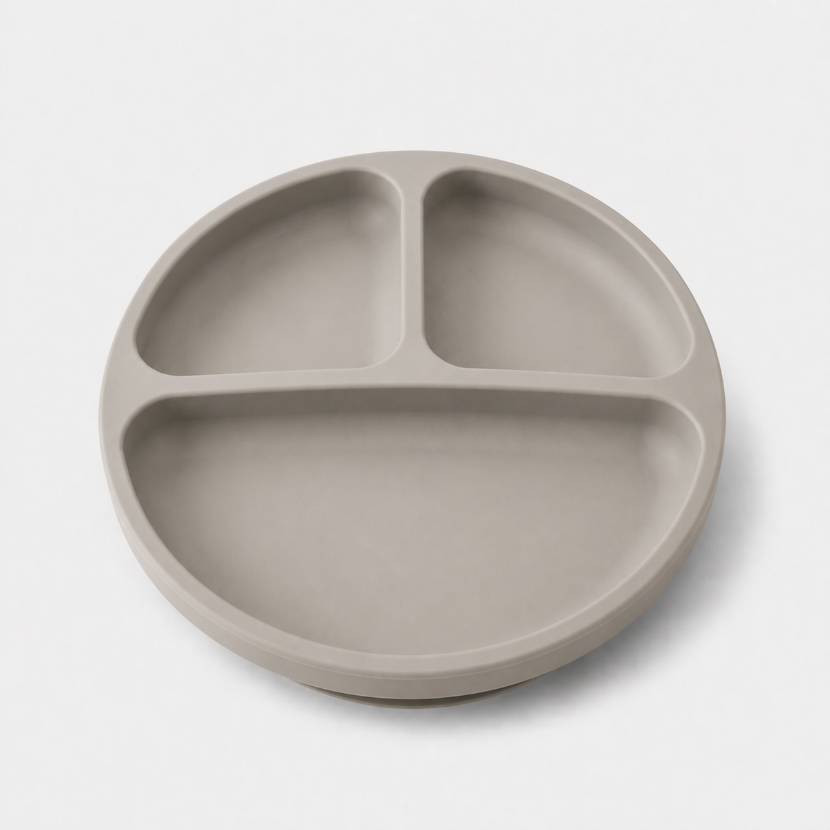 YumBella Silicone Suction Plate in Pebble