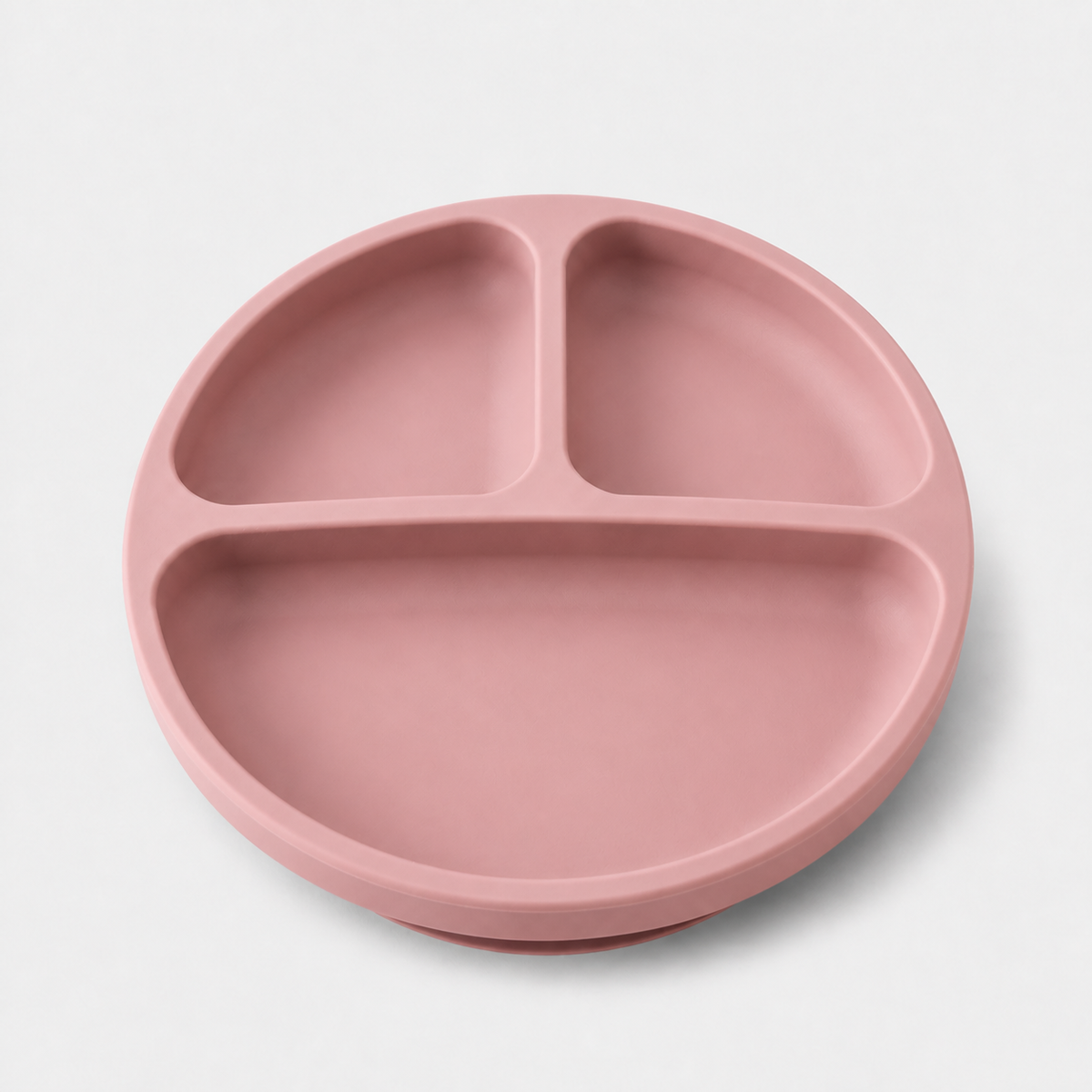 YumBella Silicone Suction Plate in Blush Pink