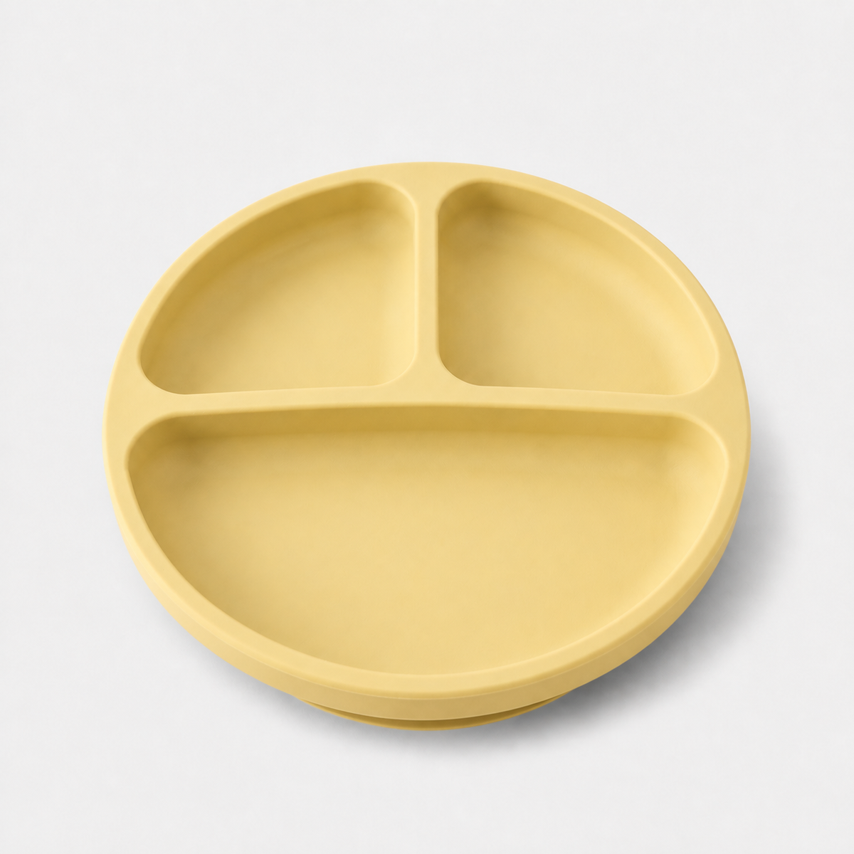 YumBella Silicone Suction Plate in Butter Yellow