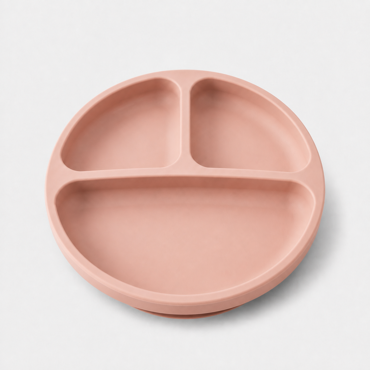 YumBella Silicone Suction Plate in Soft Peach