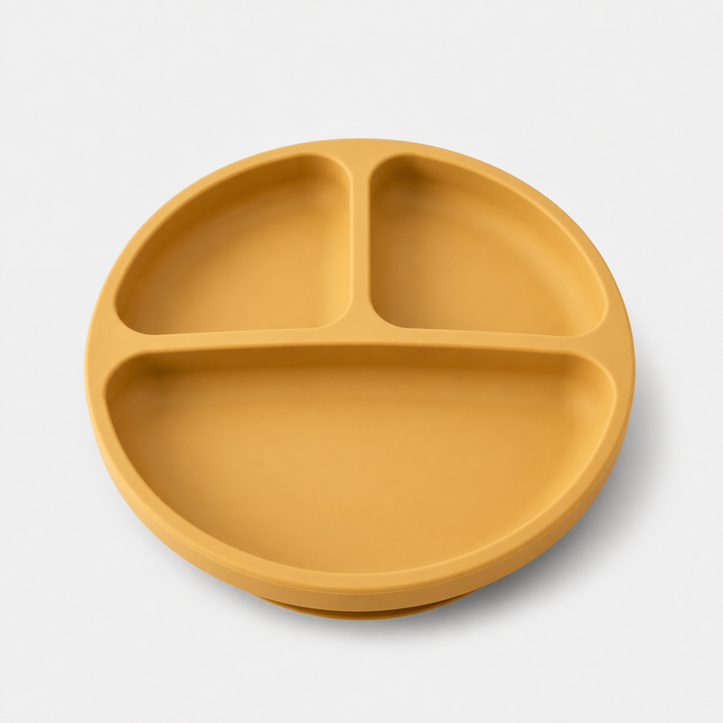 YumBella Silicone Suction Plate in Mustard
