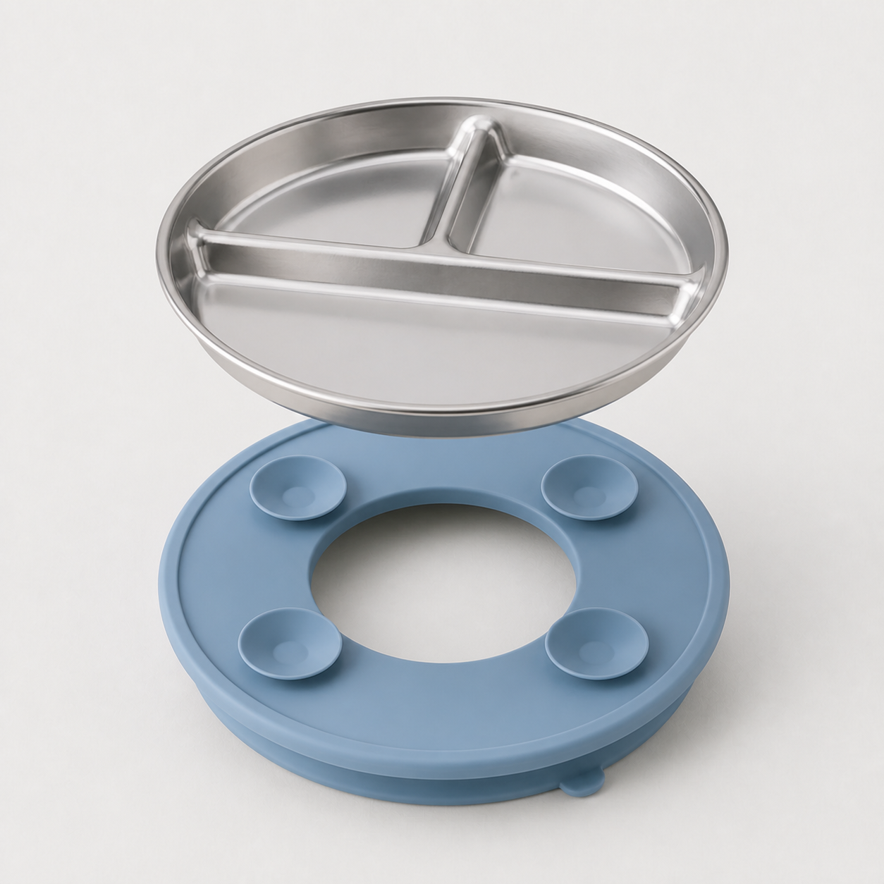 Product detail of the YumBella Stainless Steel Suction Plate